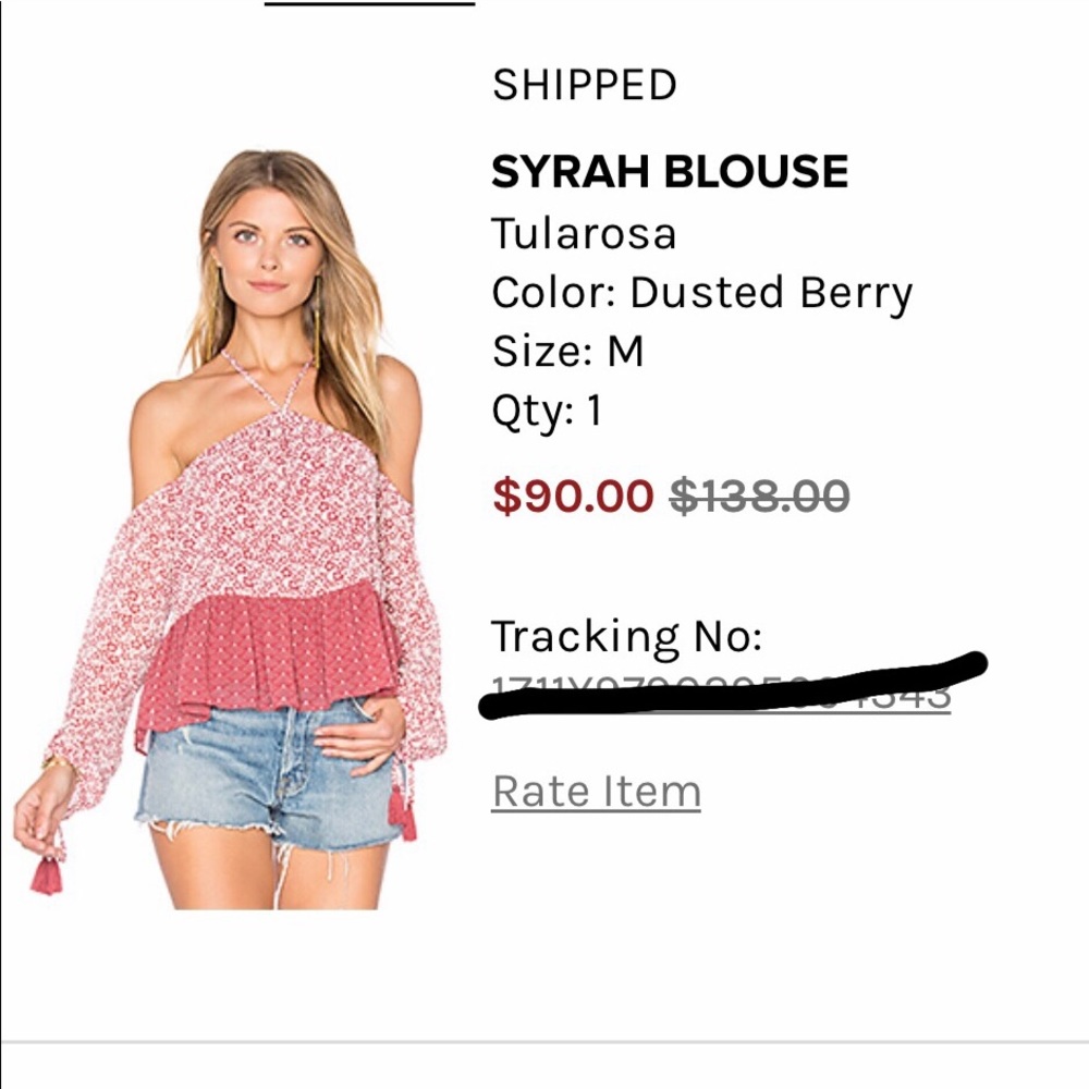 Tularosa Syrah Blouse